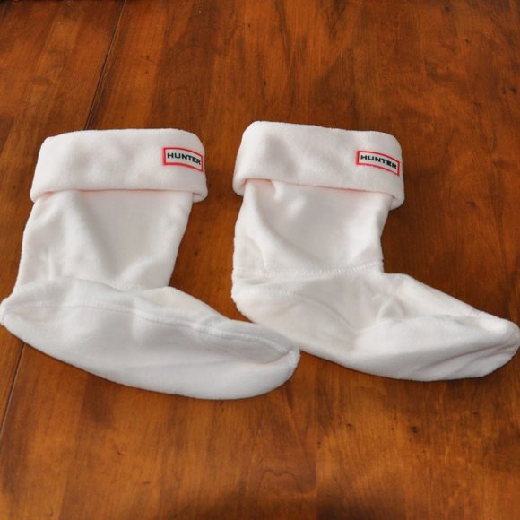 New NWOT Light Powder Pink Hunter Recycled Fleece Short Boot Socks M, US/F 5-8 - Picture 2 of 7